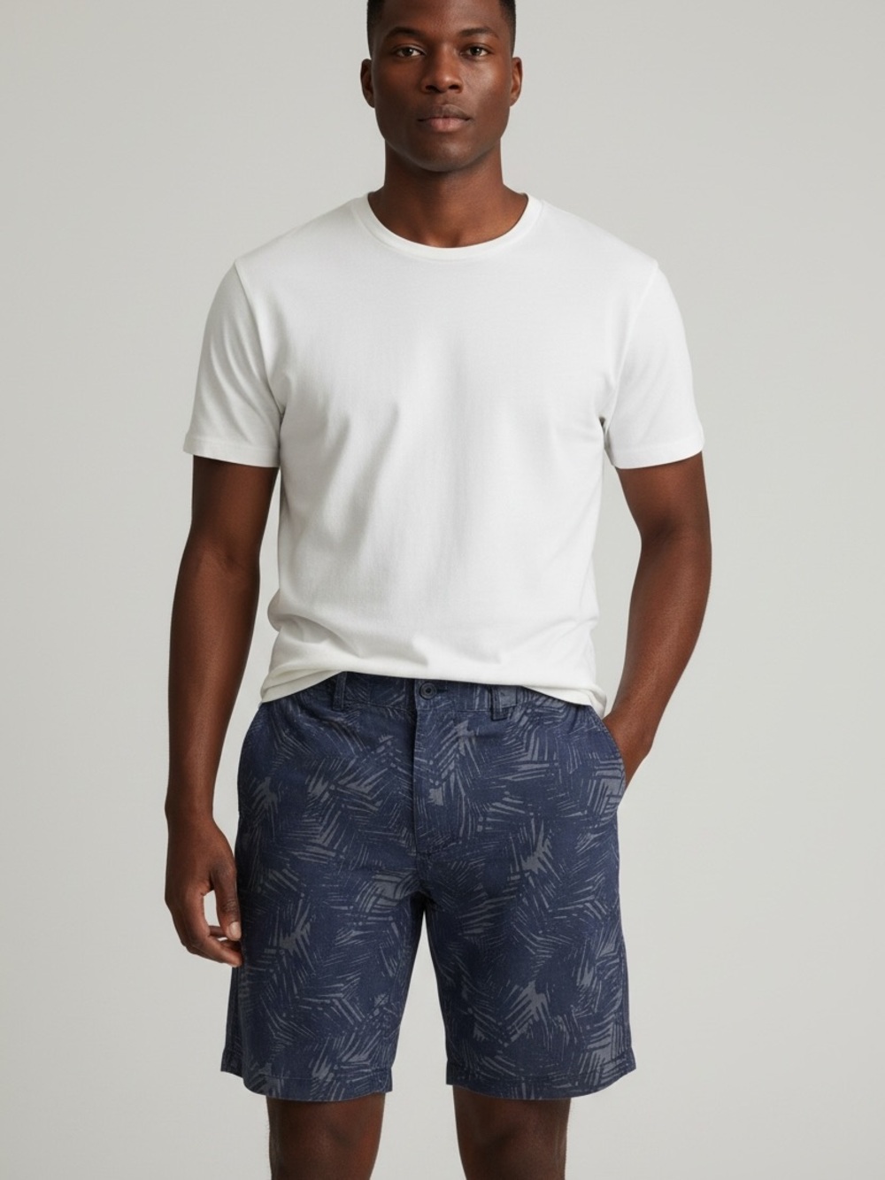 Vince Slim Fit Griffith Hemp Shirts Washed Palm Leaves